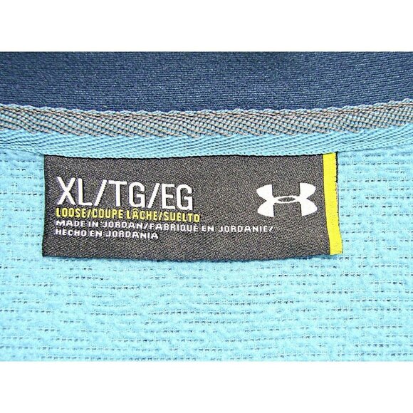 Under Armour Storm 1 Cold Gear Loose Fleece 1/4 Zip Pullover Sweatshirt Teal XL - Picture 4 of 12